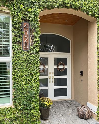 Miniatura 7 de Metal Numbers for House Outside, 5 Inch Modern House Numbers, DIY Floating Address Numbers with Screws, Rust Free Zinc Alloy, Silver Number 5