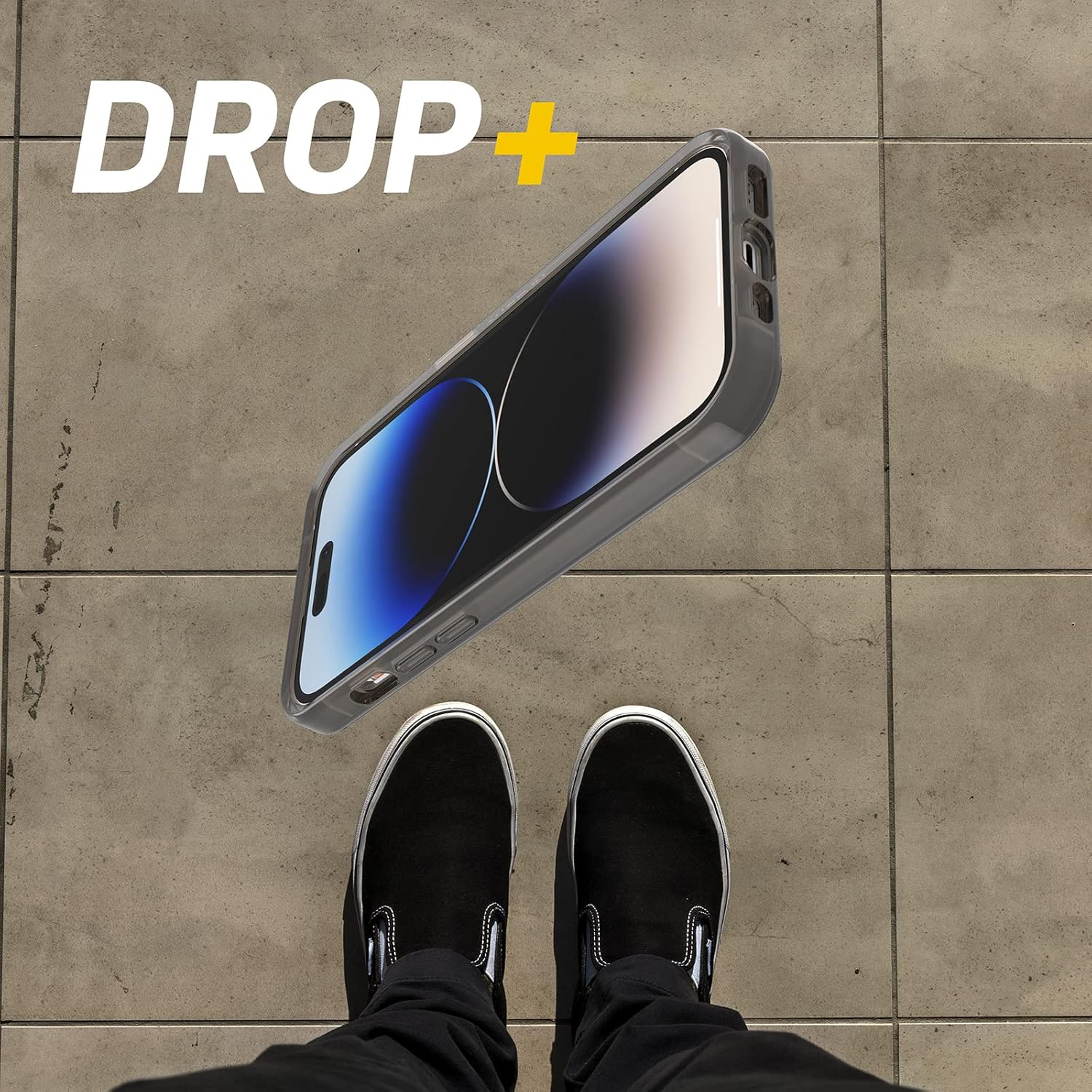 OtterBox iPhone 14 Pro (ONLY) Symmetry Series+ Case - Window PANE (Black), Ultra-Sleek, Snaps to MagSafe, Raised Edges Protect Camera & Screen