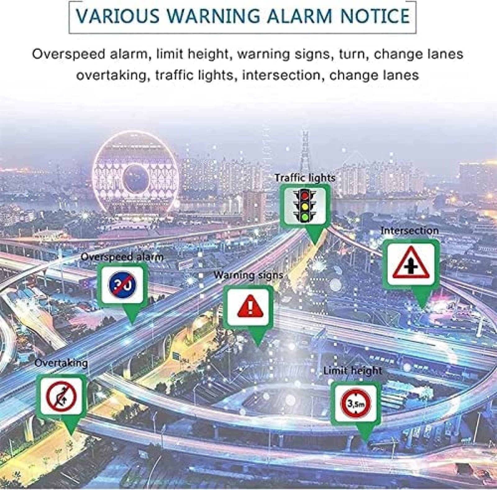 GPS-navigatiesysteem Voor Auto - Levenslange Kaartupdate - 7 Inch Touchscreen Navigatie 2d En 3d Kaartweergave Snelheidslimietherinnering