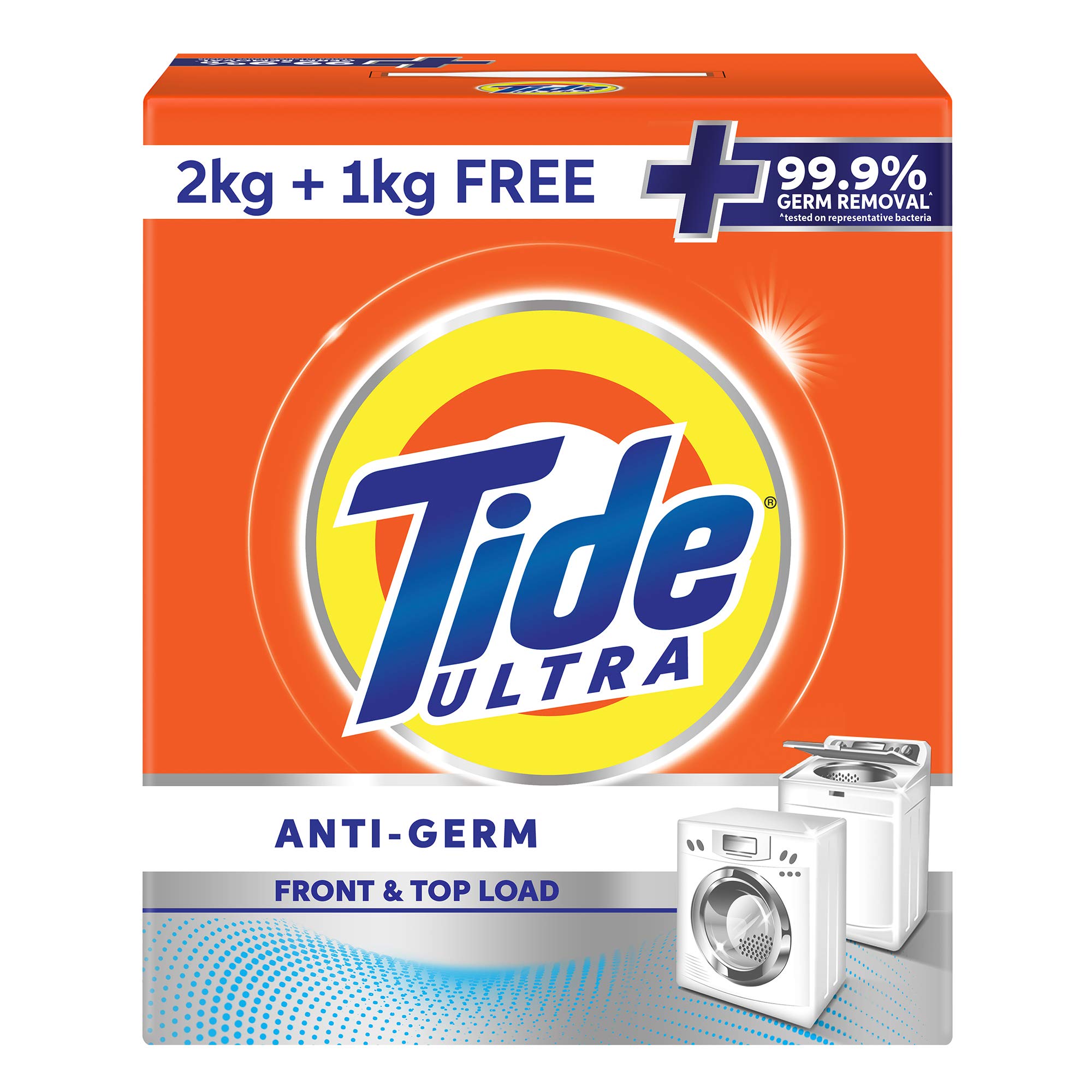 Tide Ultra Anti-Germ Detergent Washing Powder 2kg+1kg FREE