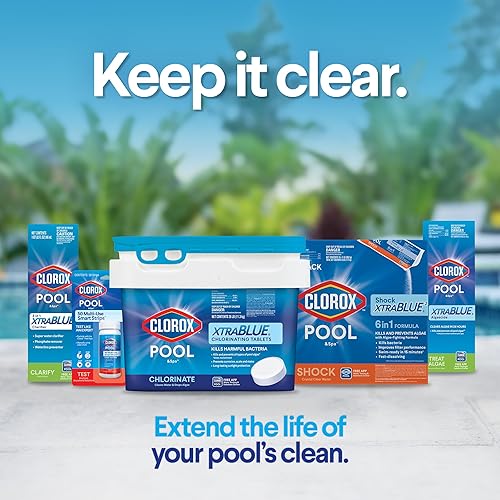 Miniatura 6 de Clorox® Pool&Spa™ Alguicida y clarificador de piscina, previene y trata las algas de la piscina, limpia el agua, 128 onzas líquidas (paquete de 1)