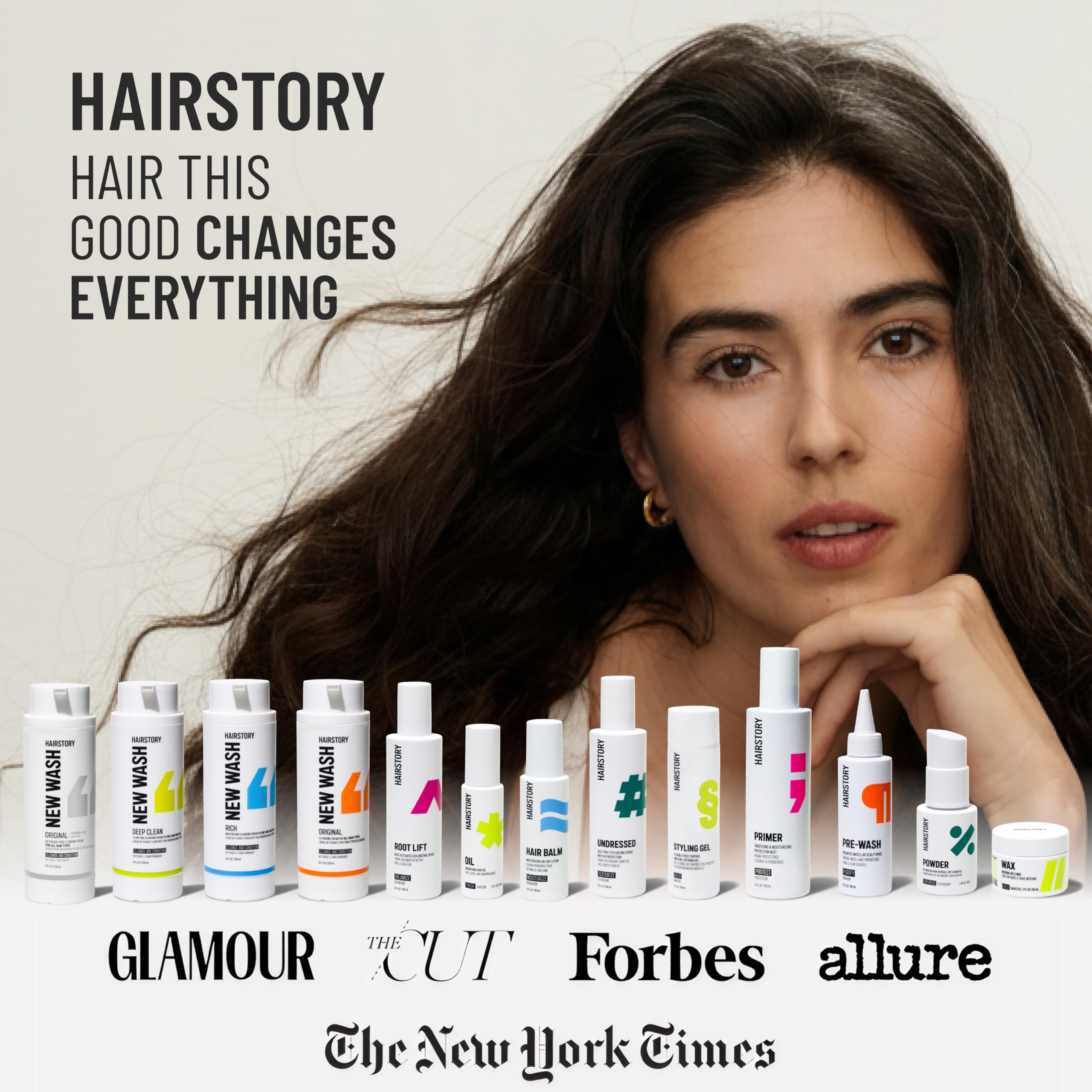Hairstory New Wash Rich, crème nettoyante ultra-hydratante pour cheveux secs et épais, alternative au shampooing et à l'après-shampooing, restaure douceur et brillance, 590 ml