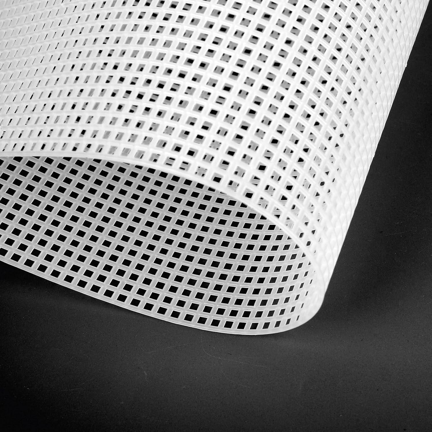 12pcs 13x10.24in 7 Count Plastic Needlepoint Canvas, White Plastic mesh Sheets for Embroidery Crafting and Knit and Crochet Projects