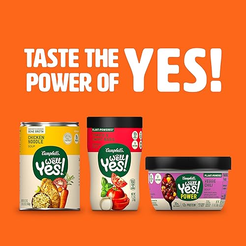 Miniatura 6 de Campbell's Well Yes! Southwest Style - Sopa de tortilla de pollo con caldo de huesos, lata de 16.3 onzas