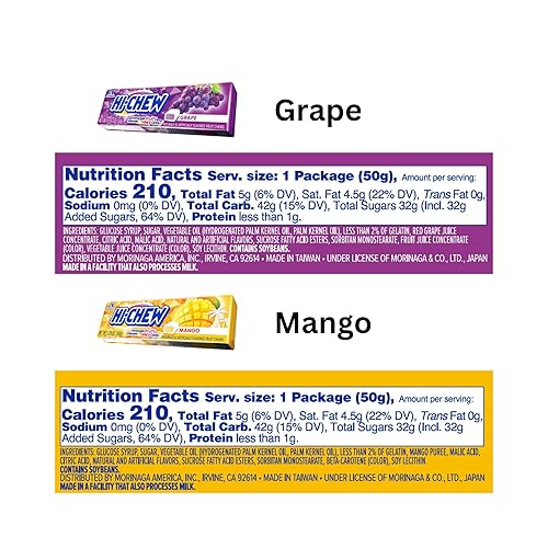 Miniatura 6 de HI-CHEW Palitos variados, paquete de 8, dulces de Halloween suaves y masticables, 1.76 onzas cada uno, dulces a granel envueltos individualmente,