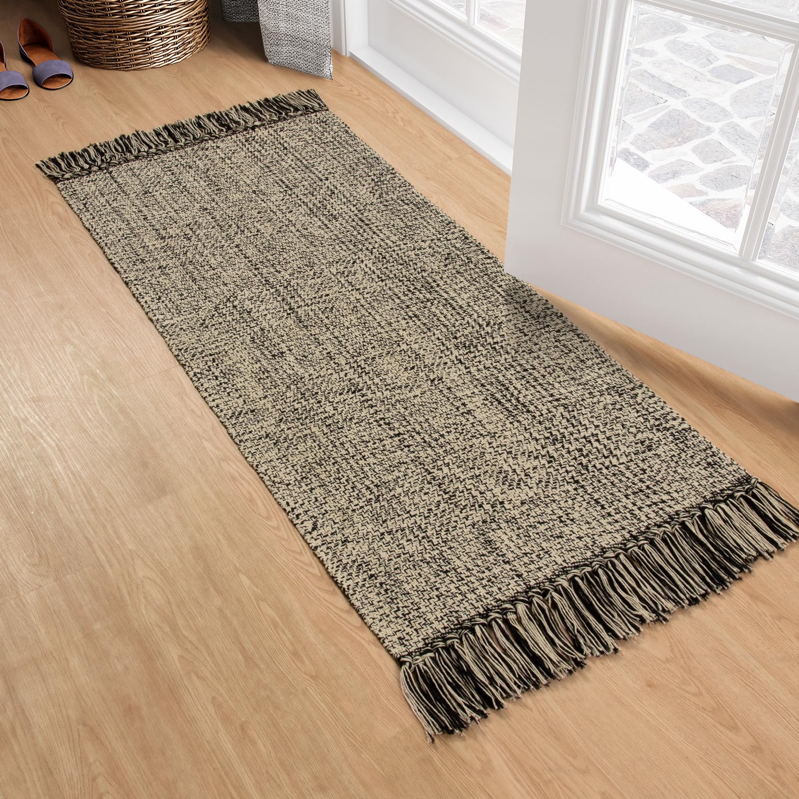 Amazon.com: Collive Kitchen Runner Rug, 2x4.3 Hand-Woven Reversible ...