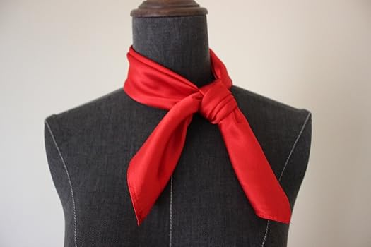 Silk square scarf pure color head scarf blend neckerchief