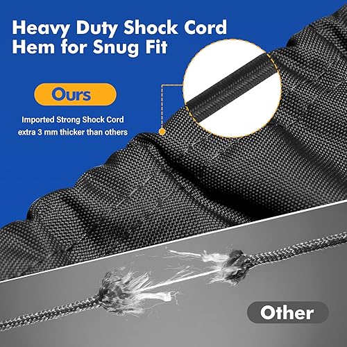 Miniatura 6 de Cubierta de tractor 1200D compatible con John Deere, Kubota, Mahindra, cubierta de tractor 100% impermeable de hasta 78 pulgadas de longitud, tela