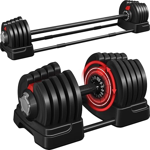 Yaheetech Adjustable Dumbbell Set 40-90lbs
