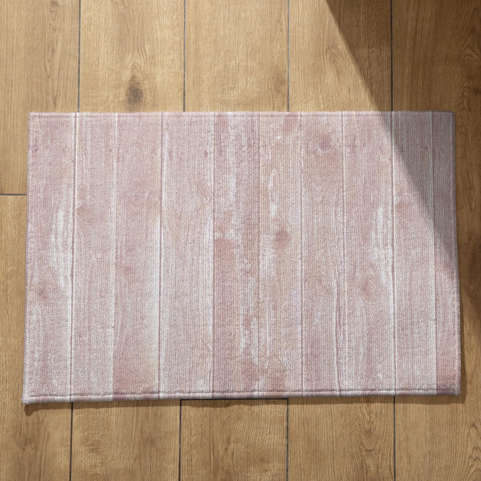 Tapis d'entree tres fin CEVAN 50x80 antiderapant aspect grain de bois