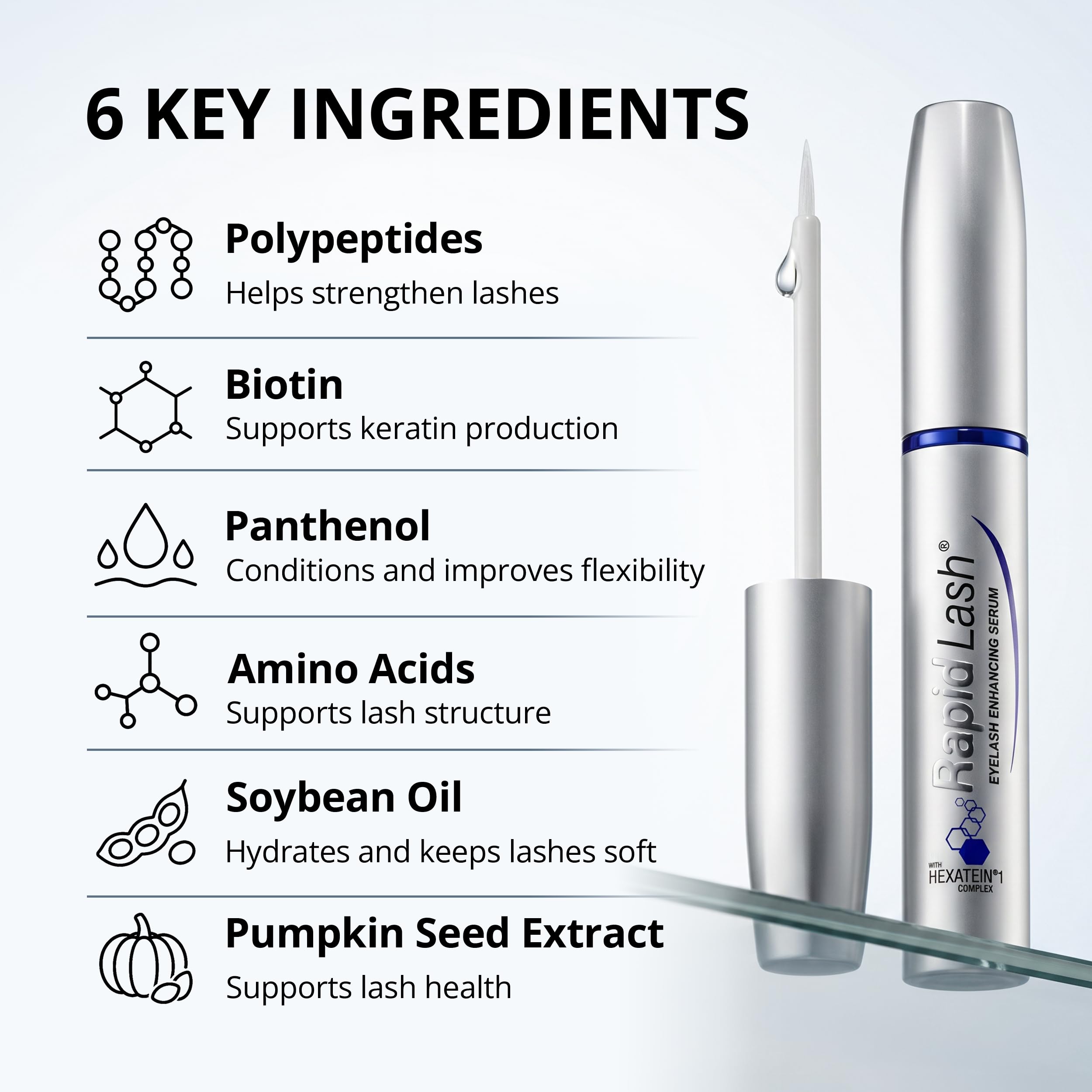 RapidLash Eyelash Serum - Longer, Fuller Lashes -4