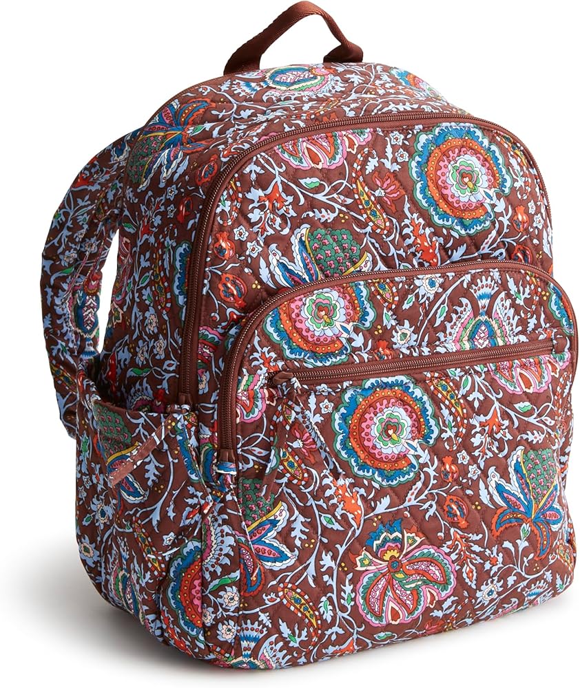 Amazon.com: Vera Bradley Women's Premium Cotton Bancroft Backpack