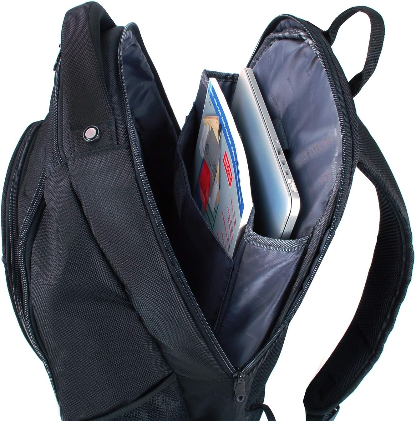 Alpine Swiss Oneida 15.6" Laptop Backpack With Tablet Sleeve & Mfg Warranty Black
