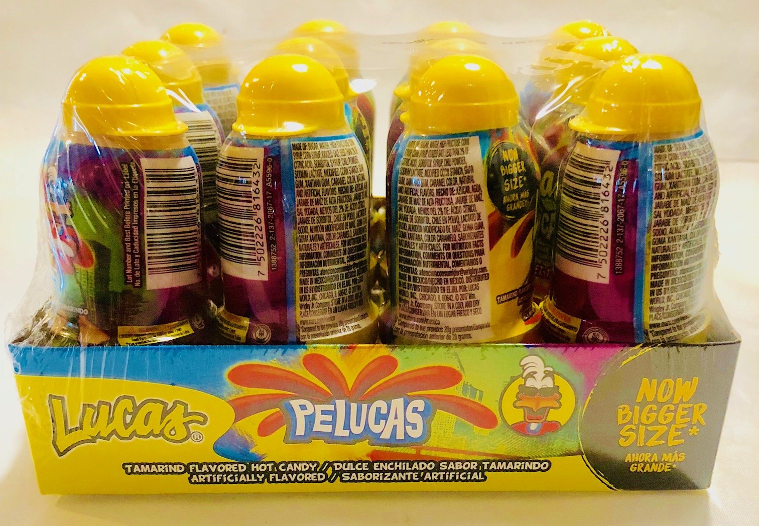 Amazon.com : Lucas Pelucas Tamarindo Jumbo Candies, Pack of 12 : Everything  Else