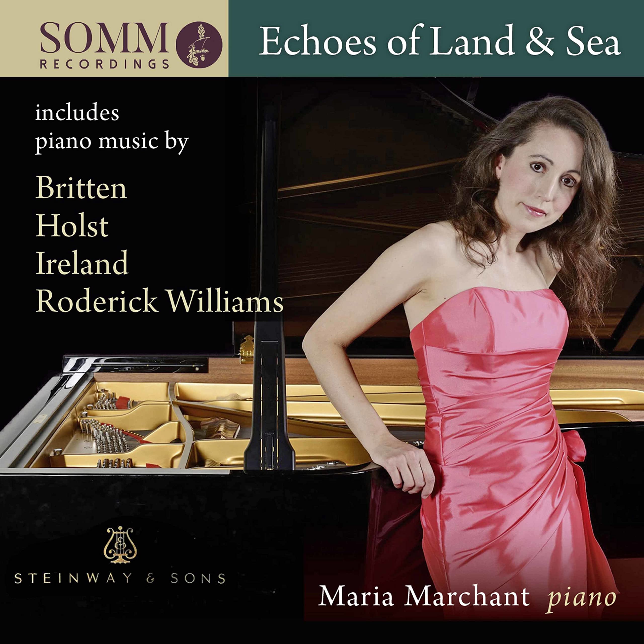 MARIA MARCHANT ECHOES OF LAND AND SEA SIGNED CD ALBUM Piano Britten Holst etc