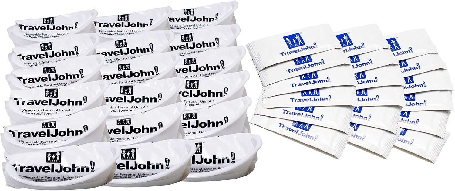 Travel John Resealable Disposable Urinal Bags - 18 Count