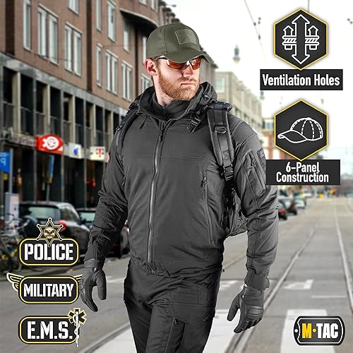Miniatura 4 de M-Tac Sombrero de operador, gorra de béisbol táctica, sombrero de parche de estilo militar para hombres y mujeres