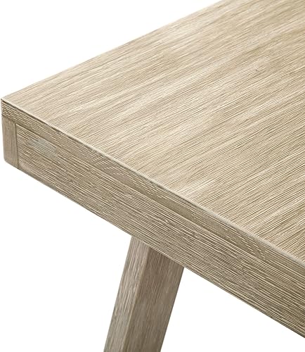 Miniatura 4 de Plank+Beam Mesa auxiliar rectangular clásica, mesa de centro de granja de 48 pulgadas, mini mesas centrales para espacios pequeños, mesa de té para
