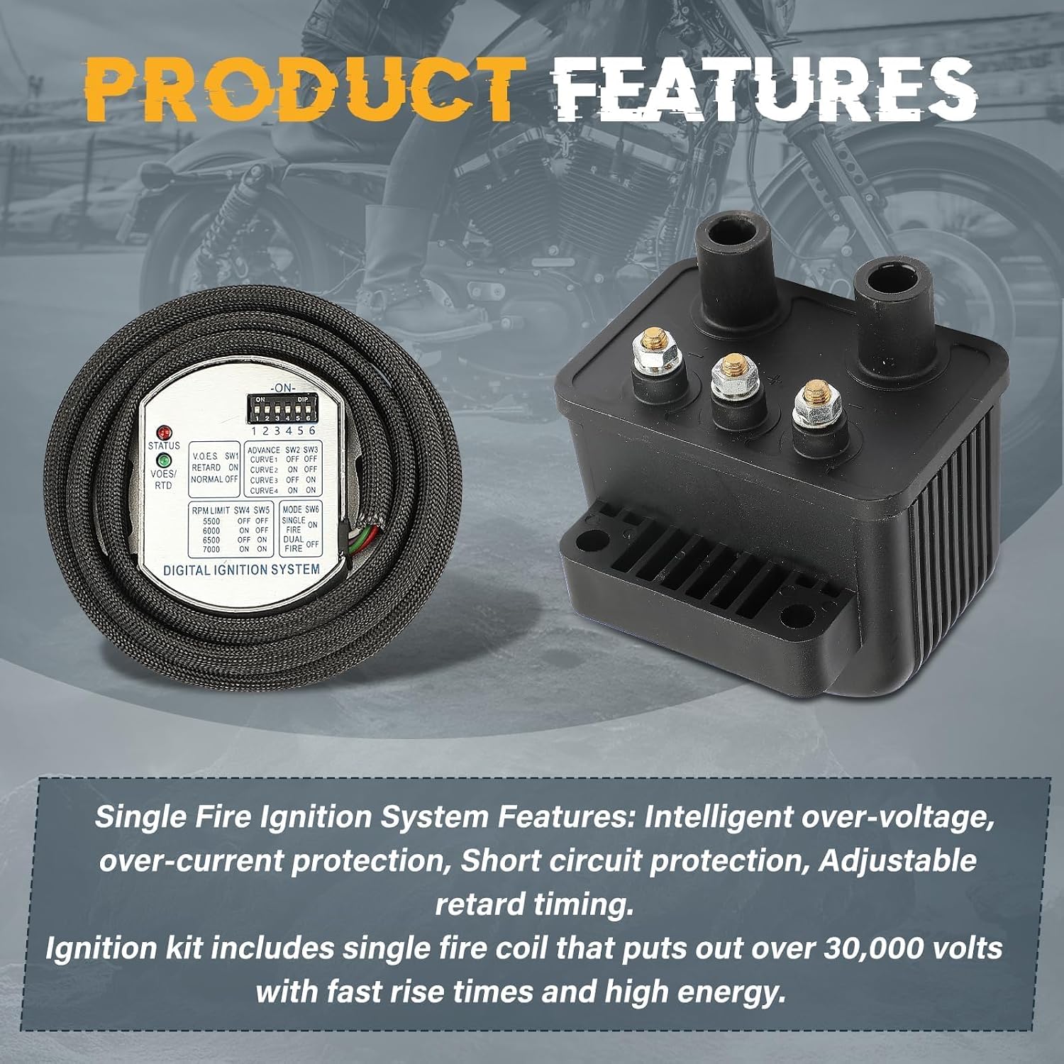 53-660 Programmable Ignition Kit 53-660 Compatible with Big Twin Models 1970-1999 (Except Twin Cam) | Fit for Sportster 1986-2003 (Except "S" models)