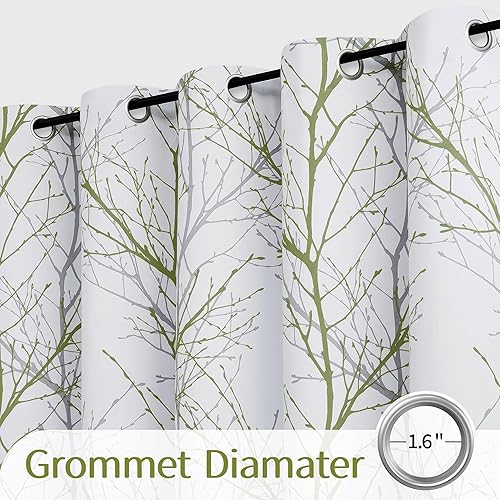 Vista 25 de Fmfunctex. - Cortinas con estampado de ramas. Rama Amarillo