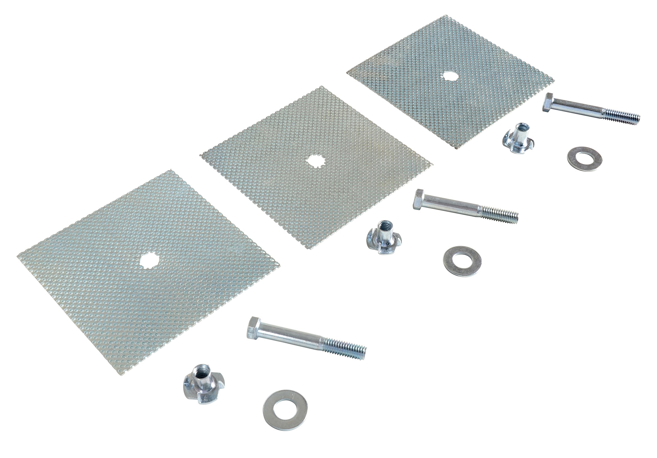 VestilCS-GD-3 Plastic Car Stop Glue Down Anchor Plate with