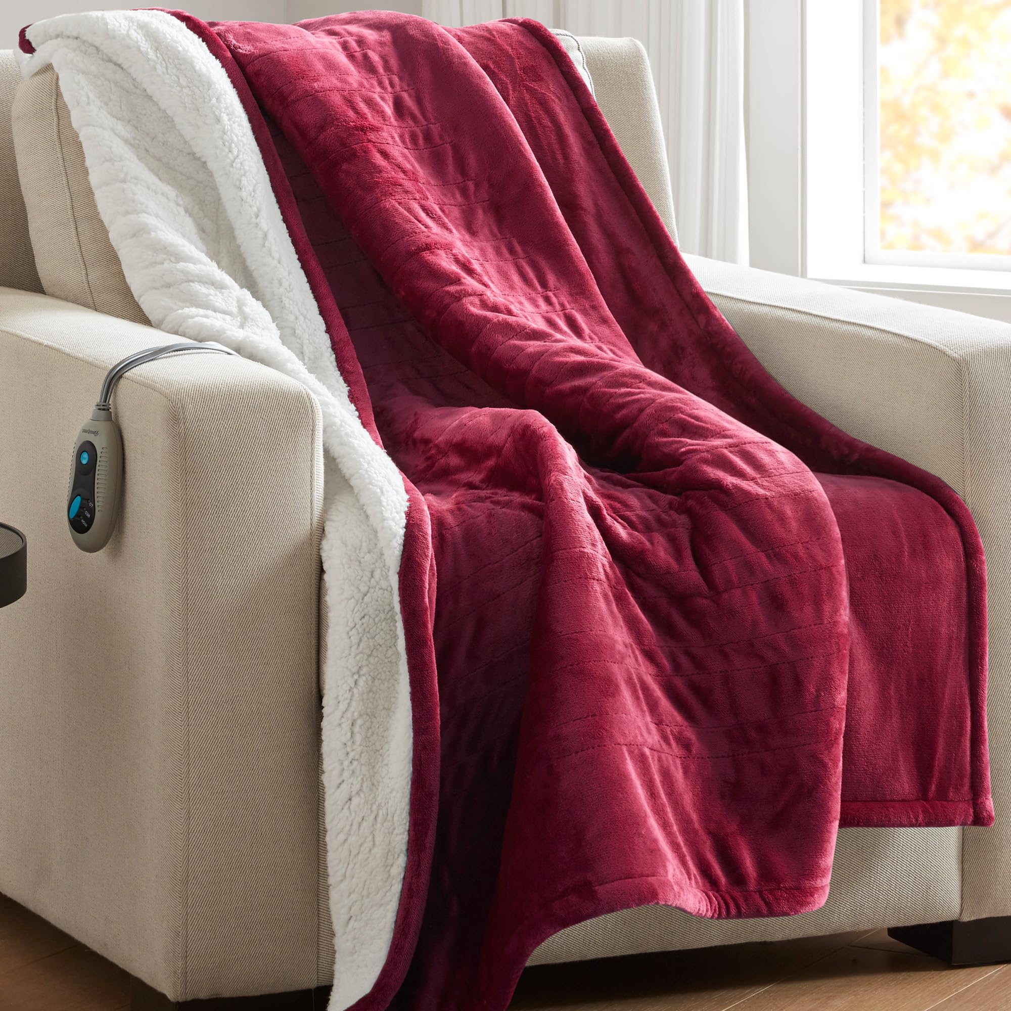 Beautyrest Reversible Heated Throw