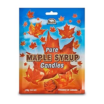 كندا True Maple Leaf Candies 120g - حقيبة   