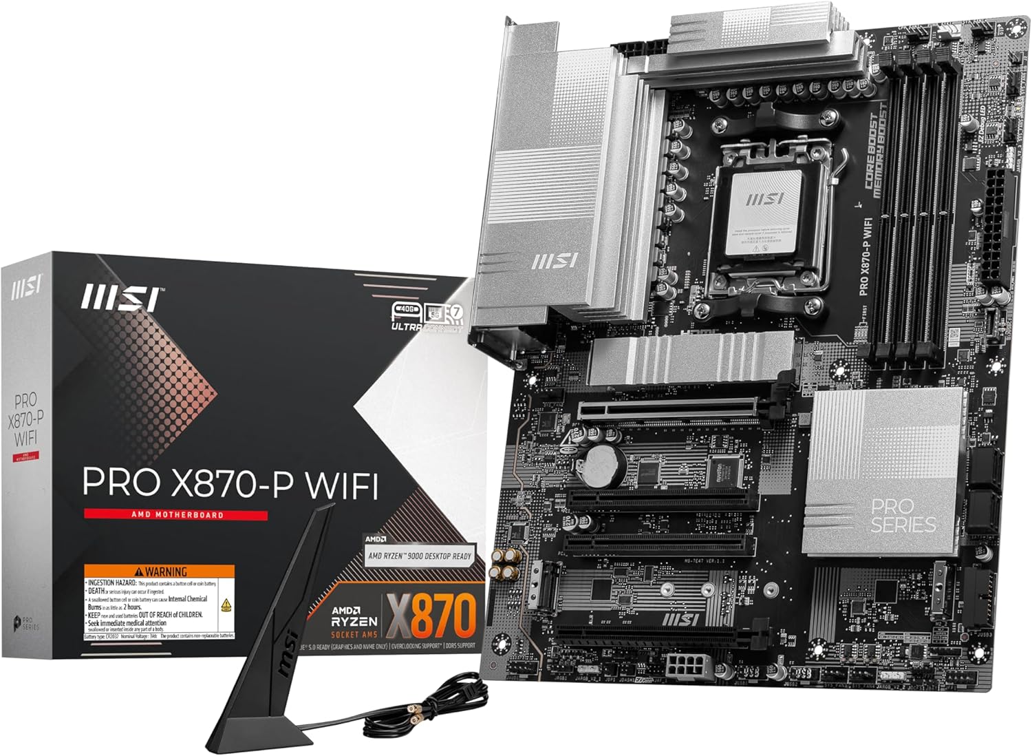 MSI PRO X870-P WiFi X870 Chipset ATX Motherboard MB6591