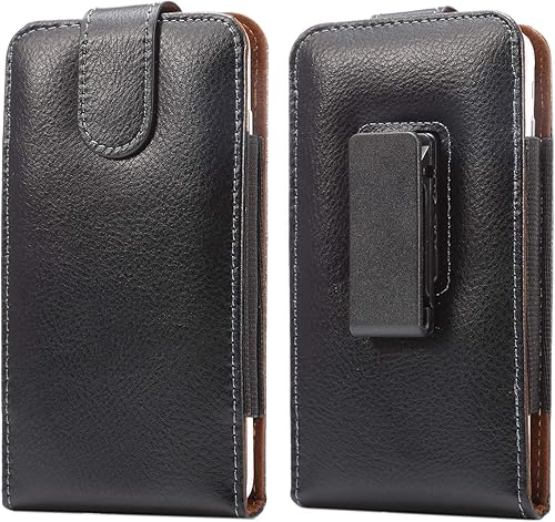 Funda giratoria con clip para cinturón de cuero para Samsung Galaxy A55 A54 5G A53 A52 S25+ S24+ S23+ S22+ S21+ S23 S21 S20 FE Note 10, iPhone 15 14