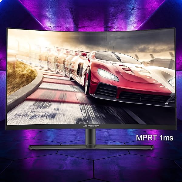 LC-Power Monitor Curvo FHD 27 Pollici, 240 Hz, Flat, 1920x1080, VA, 1ms, Adaptive Sync, HDMIx2, DP, Eye Saver Mode - 4