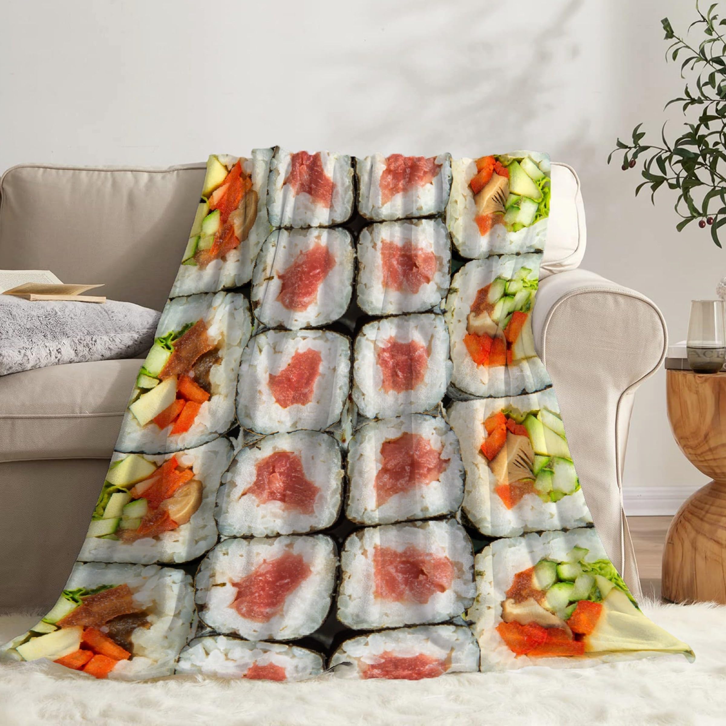 Amazon.com: Todeyya Sushi California Roll Super Soft Warm Toddler Throw  Blanket, Newborn, Infant Nursery Blanket for Stroller, Crib All Season XS  30x40 in for Pet/Toddler : Home u0026 Kitchen