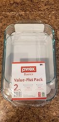 Amazon.com: Pyrex Basics Clear Glass Baking Dishes - 2 Piece Value-Plus ...