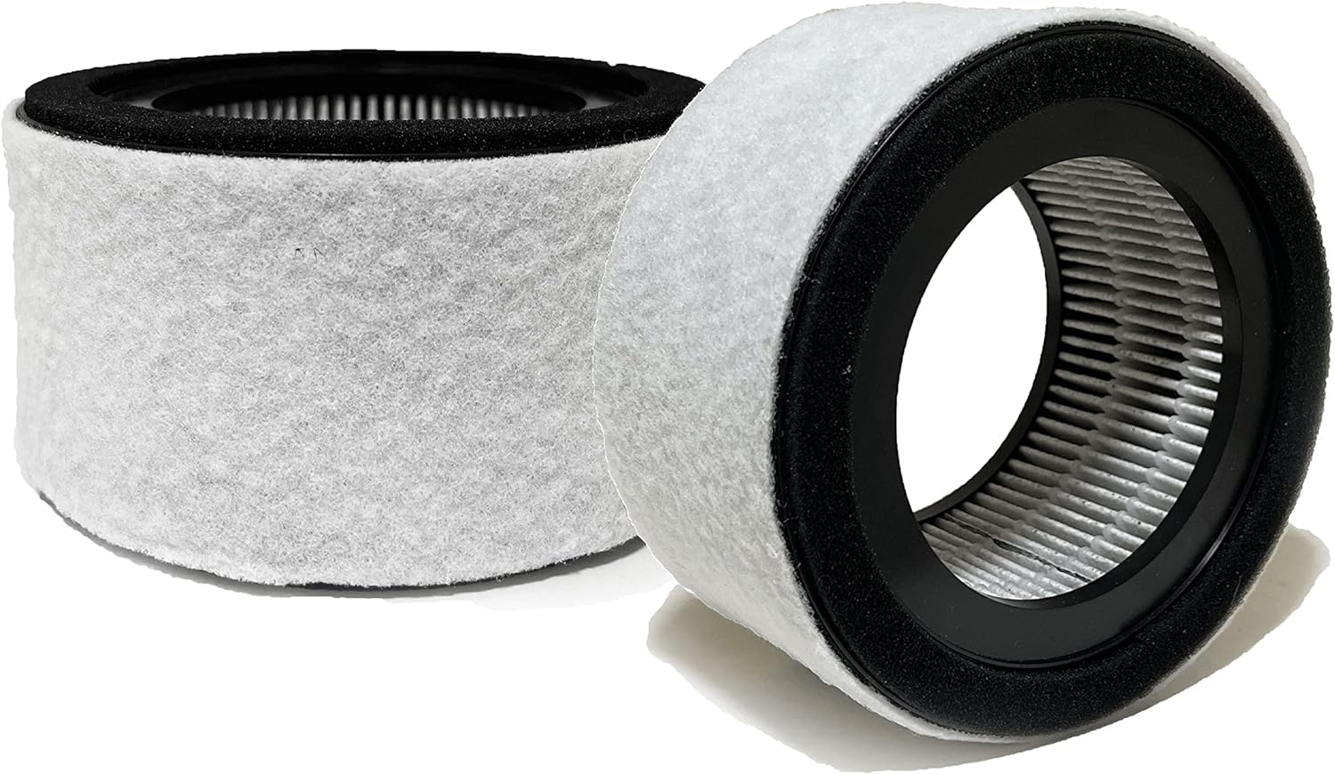 Nispira EE-5067 HS-1944 H13 Filter Replacement for Crane Air Purifier 3-in-1 True HEPA Carbon Washable Pre Filter, 2 Packs
