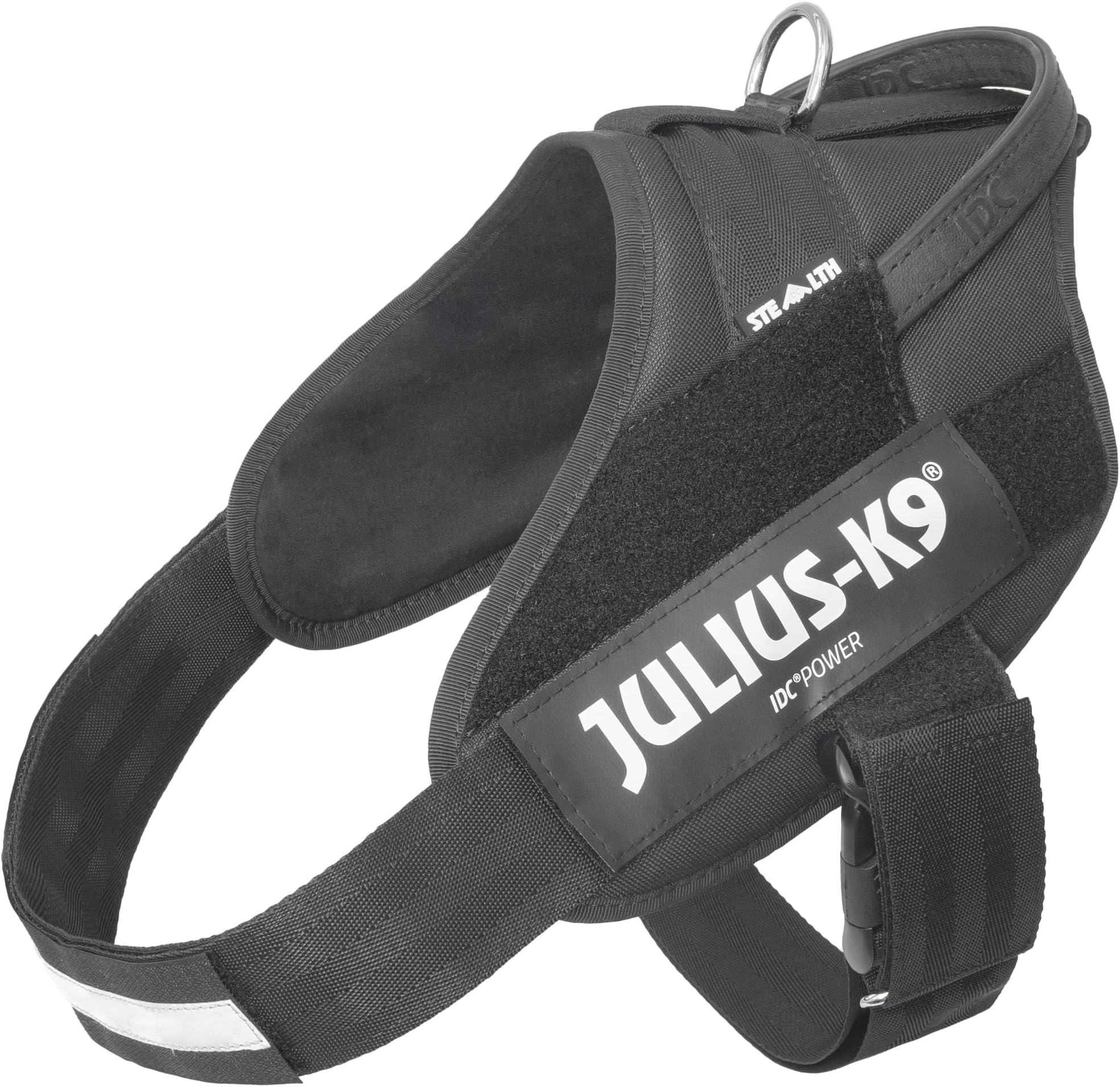 JuliusK9 IDC Stealth Powerharness, Size M/0, Black Pet