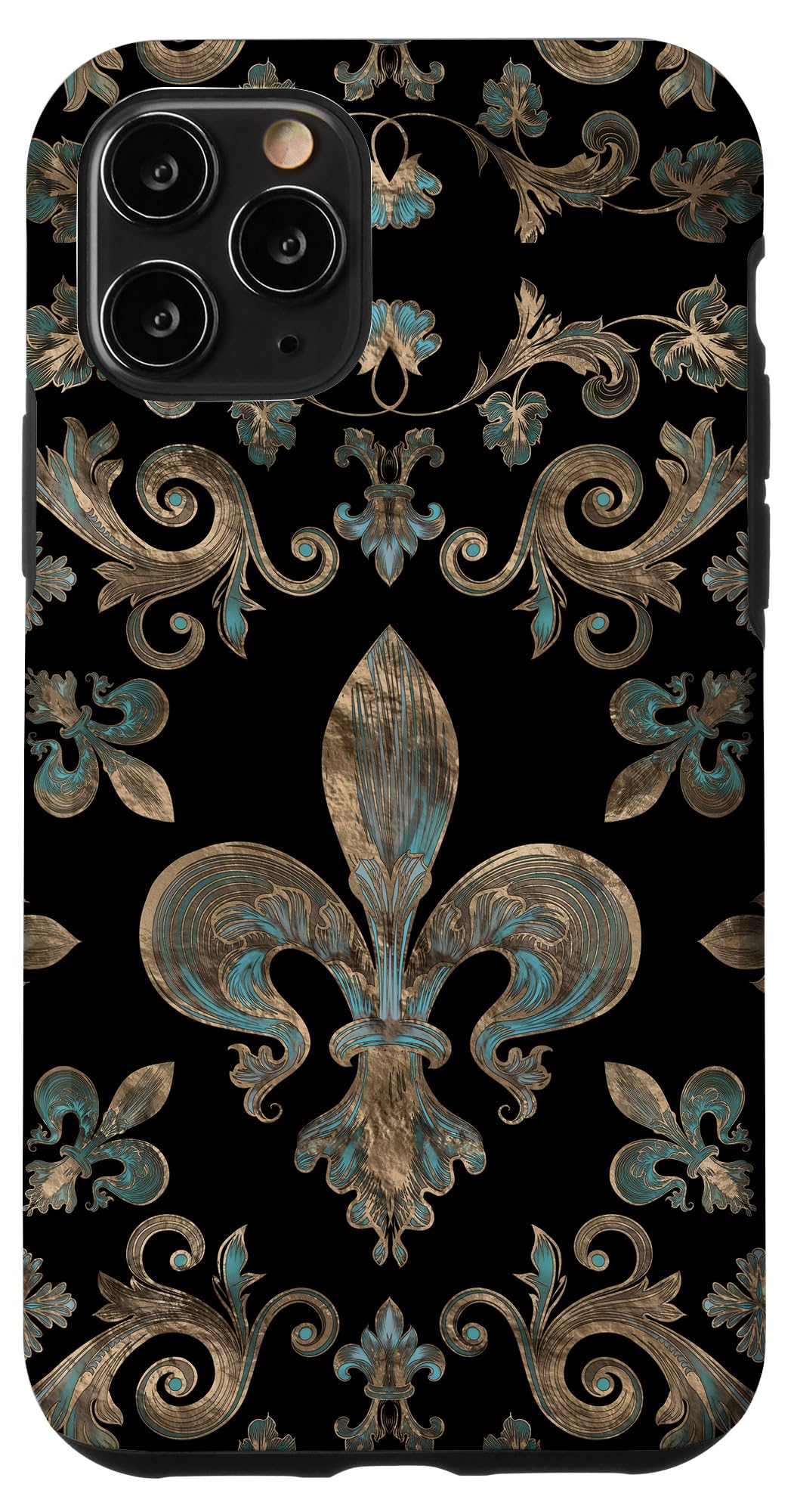 Luxury Vintage Fleur-de-lis ornament Case for iPhone 11 Pro
