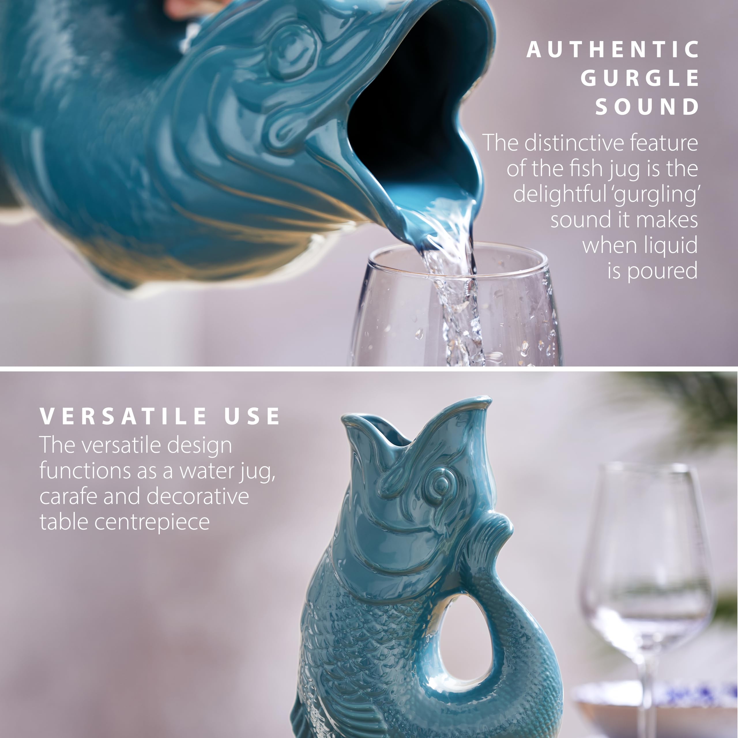 Wade Fish Jug, Handcrafted in Stoke-on-Trent England, Award-Winning Iconic UK Heritage Brand, English Earthenware, 0.6L - Image 4