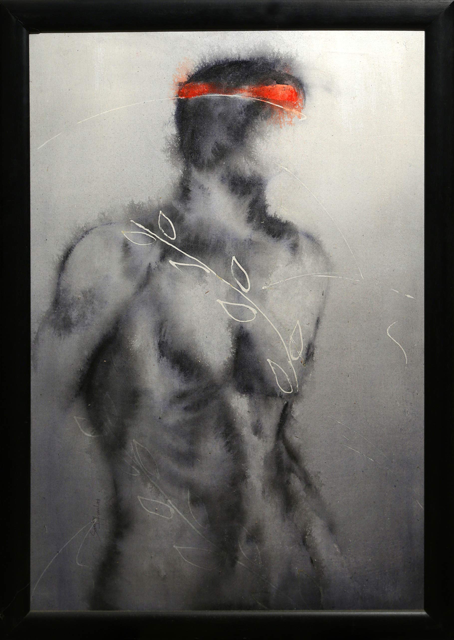 Nude Man (Acrylic Painting By Sanjoy Mal)-image-22