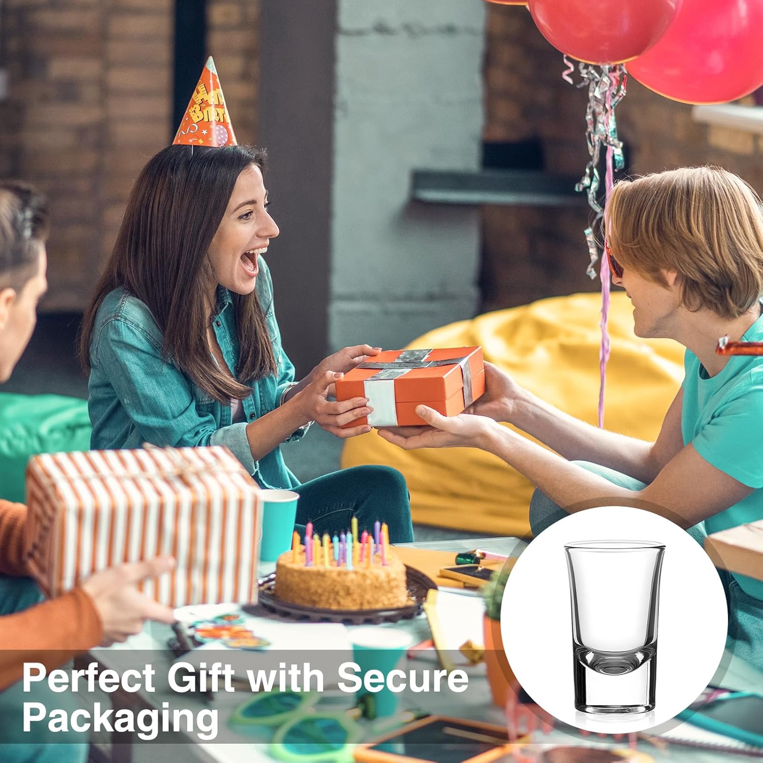 Ruckae 24 Pack 1 OZ Shot Glasses Set Shot Glass with Heavy Base Clear Shot Glasses Bulk for Vodka Tequila Whiskey Liquor - Image 5