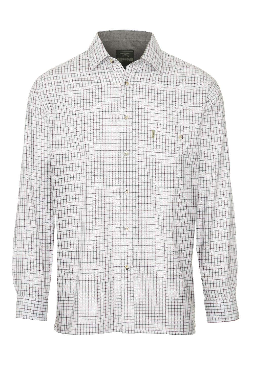 Champion Men's Green Ayr Country Style Long Sleeve Shirt-3Xl-Max 59",150Cm