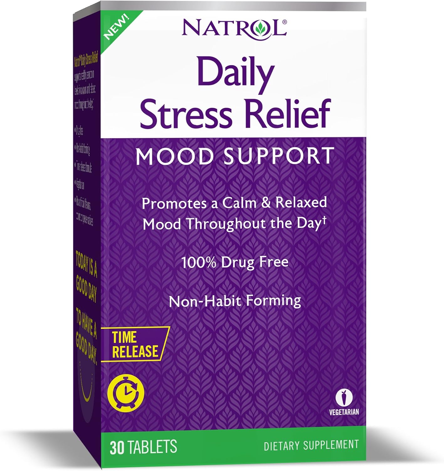 Natrol, Daily Stress Relief, Mood Support, 30 Tablets Buy Online at
