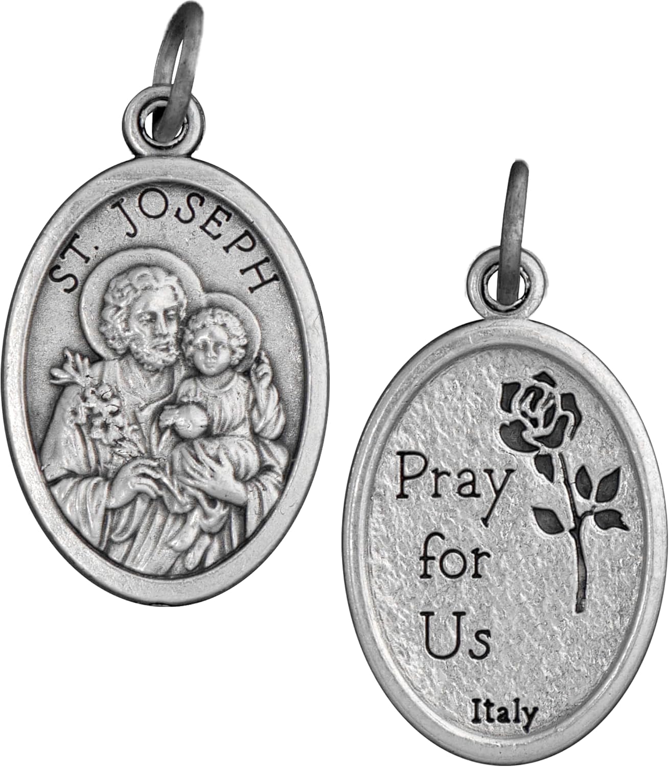 St. Joseph Medals 1" - 100 Count Bulk Pack, Catholic Patron Saint of Fathers, Workers, Men, Dads, Catholic Gifts for Evangelization, School and Church.
