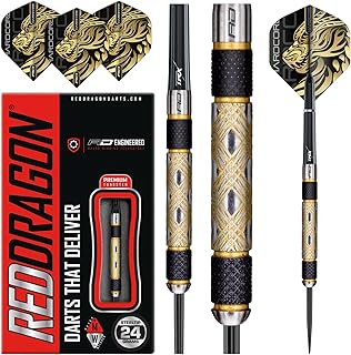 Red Dragon Golden Eye 22g, 24g, 26g, 28g, 30g, 32g Tungsten Darts with Flights and Stems