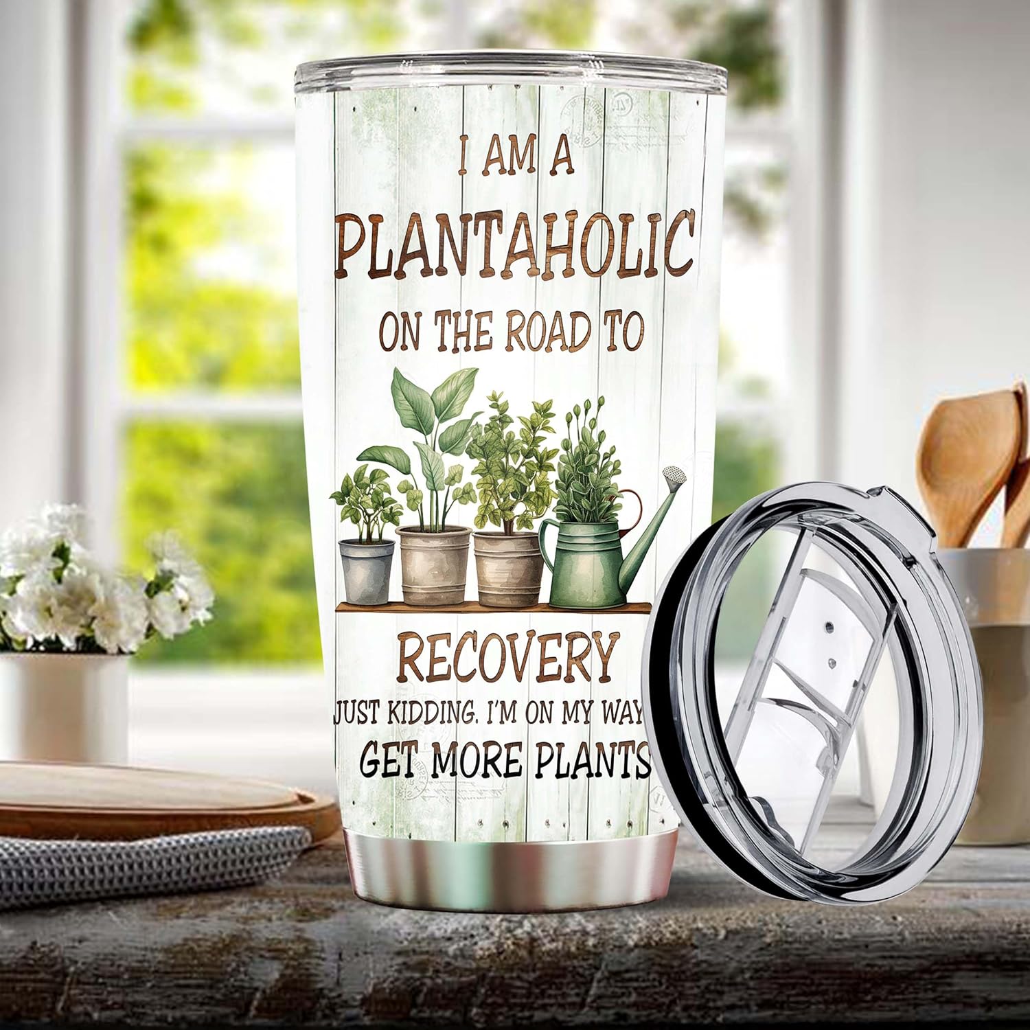 Gardening Gifts for Women Mom Wife Grandmother Funny Gardening Travel Mug Coffee Cup Gift for Garden Lover Plant Lady Gardener Tumblers 20oz Stainless Steel Christmas Birthday - Image 5
