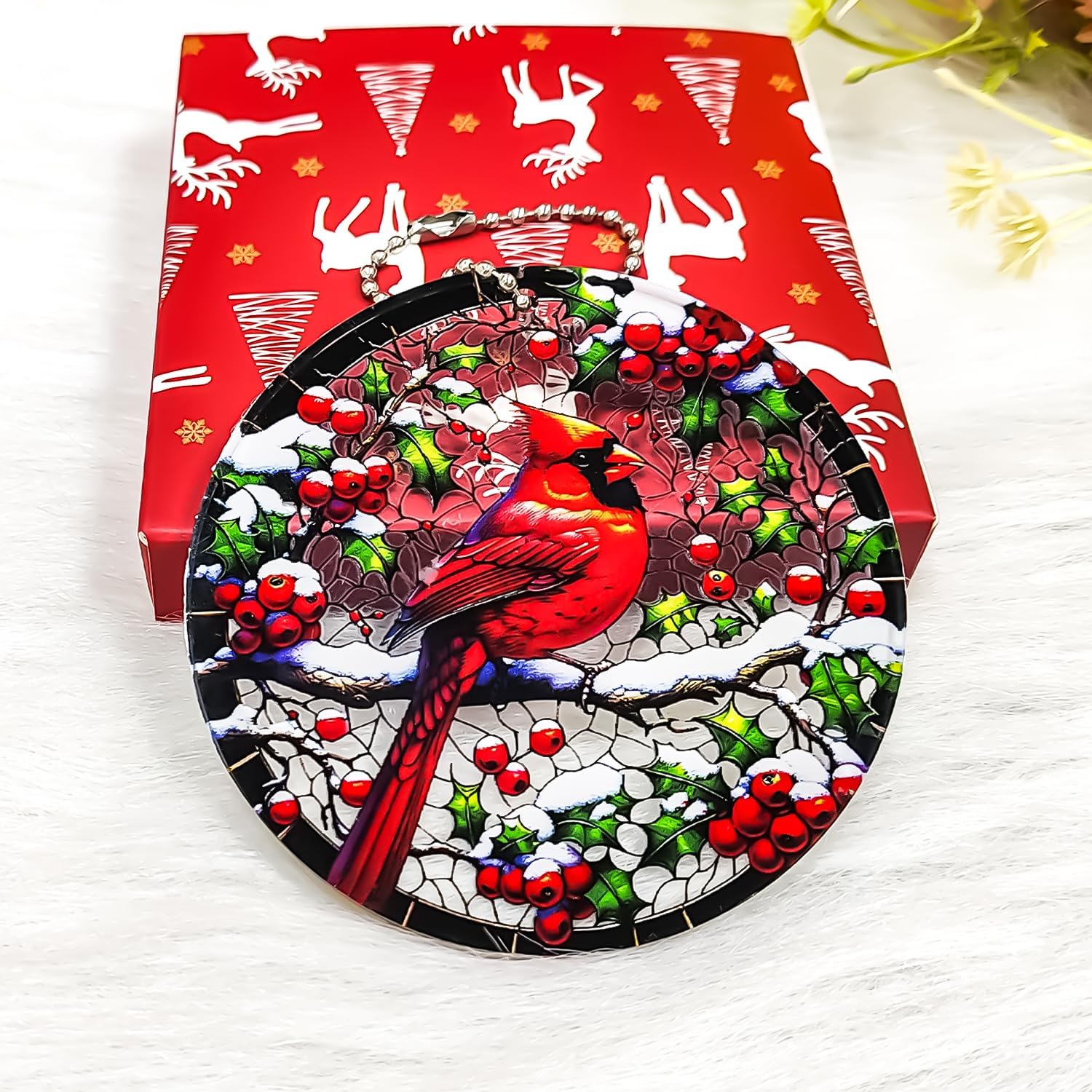 Cardinal Christmas Ornaments, Red Cardinals for Christmas Tree, Beautiful Classy Nature Birds Cardinals Decor, Cardinal Gifts for Women - Image 6