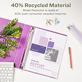 Avery® EcoFriendly Recycled Economy Sheet Protectors, Semi-Clear, Top Load, 100 Document Protectors (75537) – view 3