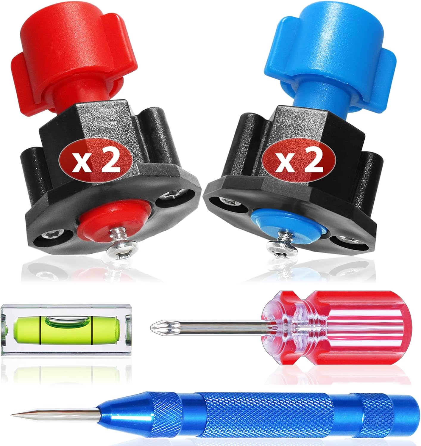 Picture Hanging Kit Tool with Level for Sawtooth/Keyhole Frame Hangers Help Easy Mounting Photo/Mirror/Canvas/Shelf/Art on Wall Leave Marker to Drilling Hardware/Screws/Nails Stamp No-Measuring