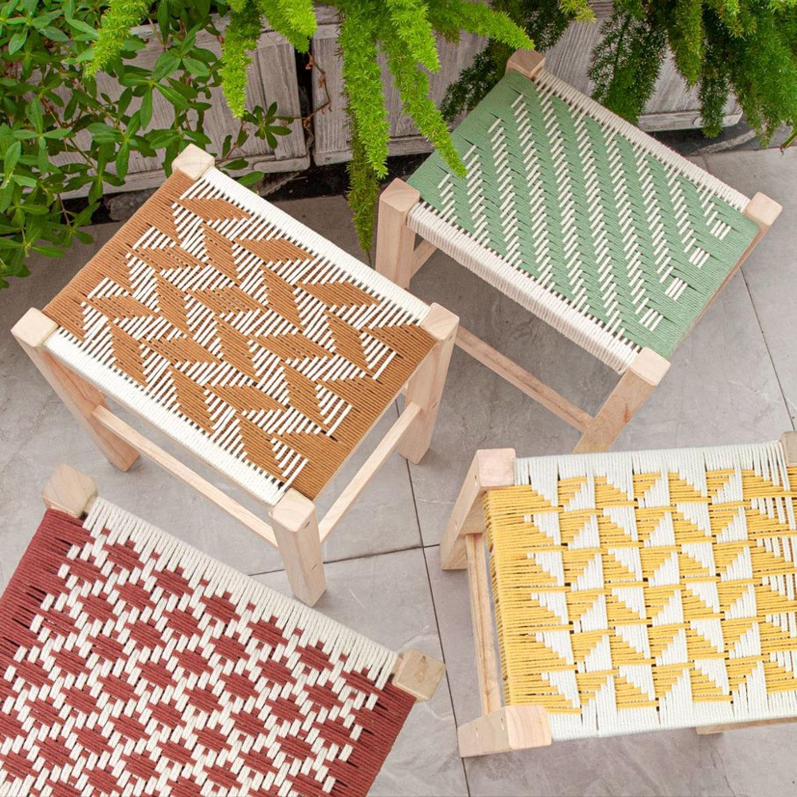 Kit Per Sgabello Fai Da Te Adatto Ai Principianti Ed Educativo | Set Creazione Sgabello Scaletta Per La Tessitura Casa Comodino Ingresso Studio Laboratori Corsi D'Arte