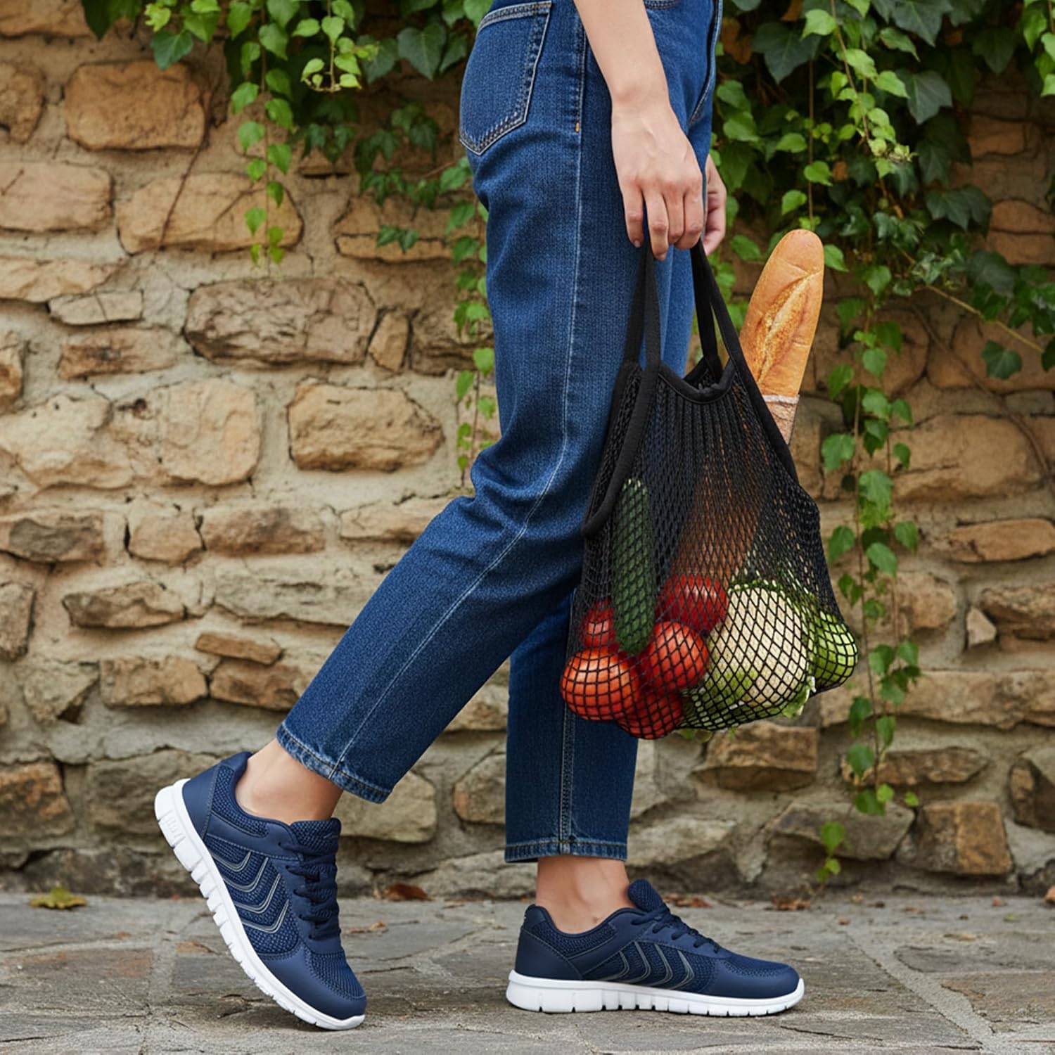 DUOYANGJIASHA Womens Sneakers Walking Shoes Comfortable Non Slip Tennis Shoes Breathable Lightweight Footwear for Casual Work - Image 3