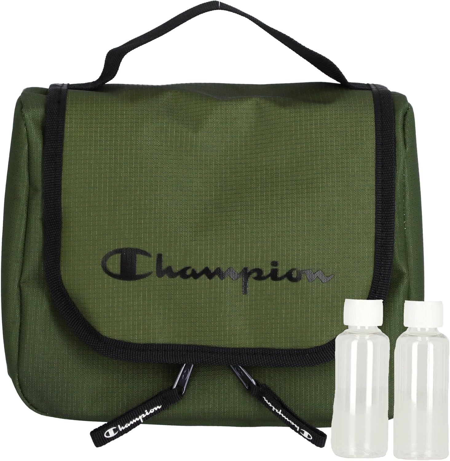 Champion Travel Hanging Toiletry Bag for Women Men Travel Size Toiletries with Hook - Lightweight Makeup Bag Bathroom Accessories Shower Organizer Camping Essentials - Chive