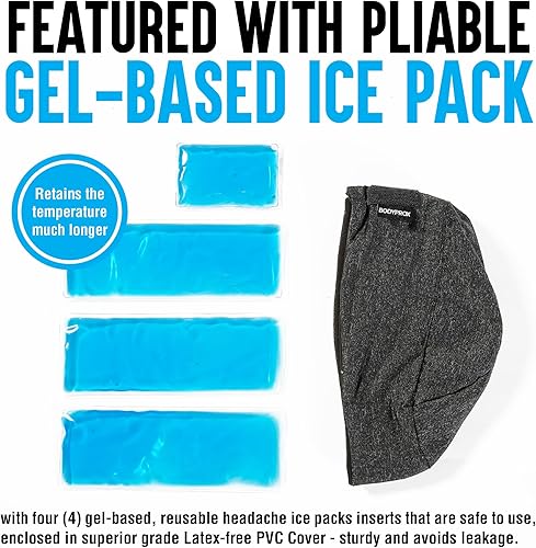 Miniatura 2 de Compresa de hielo para alivio de migraña, compresa de gel para alivio de dolor de cabeza